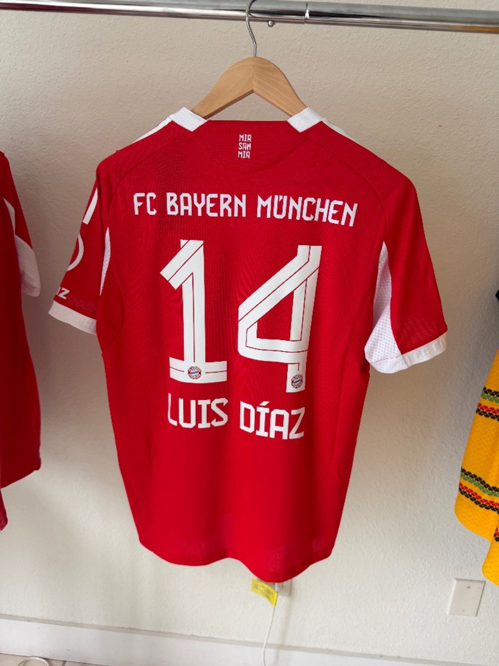 Adidas Bayern Munich Luis Diaz 14 Jersey 2025/26 Home XL and L UCL 6 Patch NWT